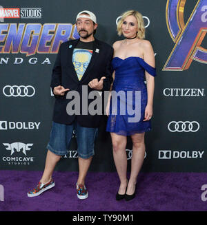 Kevin Smith et Harley Quinn Smith assister à la première mondiale de la motion picture sci-fi 'Avengers : Endgame" au Los Angeles Convention Center à Los Angeles le 22 avril 2019. Scénario : Après les terribles événements du Avengers : Infinity War (2018), l'univers est en ruines. Avec l'aide d'autres alliés, les Avengers assemble une fois de plus afin d'annuler les actions de Thanos et restaurer l'ordre dans l'univers. Photo par Jim Ruymen/UPI Banque D'Images