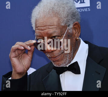 L'acteur Morgan Freeman arrive pour American Film Institute's 47e Prix annuel gala hommage à l'acteur Denzel Washington au Kodak Theater à Hollywood de Los Angeles le 6 juin 2019. Photo par Jim Ruymen/UPI Banque D'Images