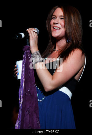 Joss Stone effectue au Hard Rock Café de Las Vegas le 29 mars 2008. L'anglais de 20 ans, la chanteuse de R&B-interprète est tournée pour promouvoir son dernier album, 'Introduction' de Joss Stone. (Photo d'UPI/Daniel Gluskoter) Banque D'Images