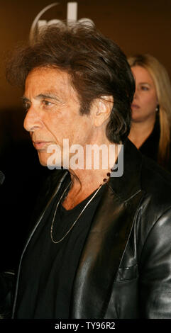 Al Pacino apparaît pour la première mondiale de son nouveau film .'88 Minutes au Planet Hollywood à Las Vegas le 16 avril 2008. Le film le 18 avril. (Photo d'UPI/Daniel Gluskoter) Banque D'Images