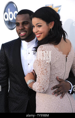 Chanteurs Jason Derulo et Jordin Sparks arriver au Billboard Music Awards 2012 qui a eu lieu au MGM Grand Hotel à Las Vegas, Nevada le 20 mai 2012. UPI/Jim Ruymen............. Banque D'Images