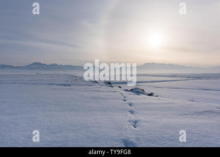 Dushanzi Grand Canyon, au Xinjiang Banque D'Images