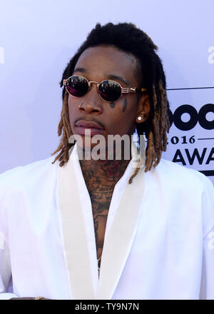 Singer Wiz Khalifa assiste à l'assemblée annuelle tenue au Billboard Music Awards T-Mobile Arena de Las Vegas, Nevada le 22 mai 2016. Photo par Jim Ruymen/UPI Banque D'Images