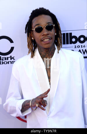 Singer Wiz Khalifa assiste à l'assemblée annuelle tenue au Billboard Music Awards T-Mobile Arena de Las Vegas, Nevada le 22 mai 2016. Photo par Jim Ruymen/UPI Banque D'Images