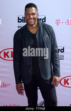 La personnalité de télévision Michael Strahan assiste à l'assemblée annuelle tenue au Billboard Music Awards T-Mobile Arena de Las Vegas, Nevada le 22 mai 2016. Photo par Jim Ruymen/UPI Banque D'Images