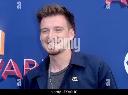 Singer Morgan Wallen assiste à la 53e édition de l'Académie de la musique Country Awards tenue au MGM Grand Garden Arena de Las Vegas, Nevada le 15 avril 2018. Le spectacle sera diffusé en direct sur CBS. Photo par Jim Ruymen/UPI Banque D'Images