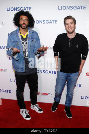 Arrive pour la Lionsgate Cinemacon Tapis Rouge au Caesars Palace, Las Vegas, Nevada le 26 avril 2018. Photo de James Atoa/UPI Banque D'Images