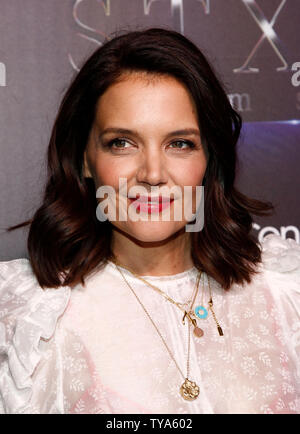 Katie Holmes L'actrice de '2' Le garçon arrive pour le CinemaCon 2019 STXfilms tapis rouge au Caesars Palace, Las Vegas, Nevada le 2 avril 2019. Photo de James Atoa/UPI Banque D'Images
