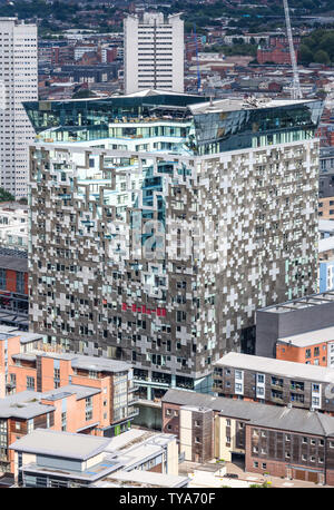 Le Cobe, qui fait partie du développement de la boîte aux lettres au centre-ville de Birmingham. Conçu par l'architecte Ken Shuttleworth. Banque D'Images