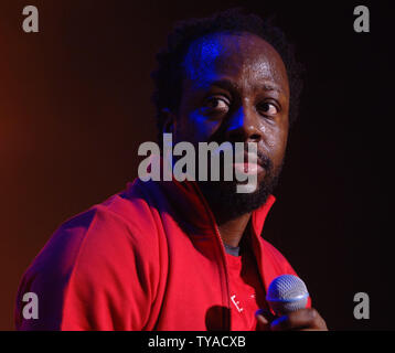 Chanteur Wyclef Jean des Fugees effectue à Carling Hammersmith Apollo à Londres le 15 décembre 2005.(Photo UPI/Rune Hellestad) Banque D'Images