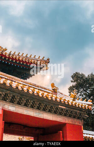 Ciel nuages bâtiment Ville Beijing Banque D'Images