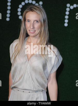 L'artiste britannique Sam Taylor-Wood photographe/assiste à Stella McCartney's présentation de sa collection printemps/été à la London Fashion Week à Londres le 20 septembre 2007. (Photo d'UPI/Rune Hellestad) Banque D'Images