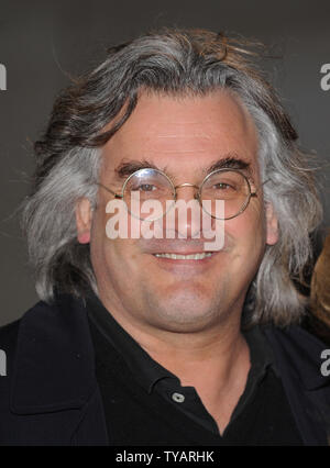 Directeur britannique Paul Greengrass assiste à la première mondiale de 'Le bateau qui a secoué' à Odéon, Leicester Square à Londres le 23 mars 2009. (Photo d'UPI/Rune Hellestad) Banque D'Images