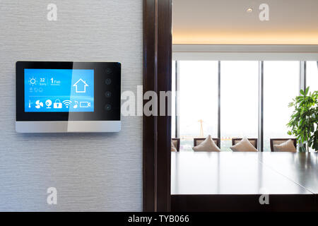 Digitalscreen dans smart home Banque D'Images