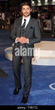 L'acteur américain Zac Efron assiste à la première de "La mort et la vie de Charlie St Cloud à l'Empire, de Leicester Square à Londres le 16 septembre 2010. Rune Hellestad/UPI Banque D'Images