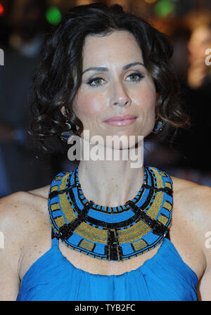 L'actrice britannique Minnie Driver assiste à la première de 'Conviction' à vue, de Leicester Square à Londres le 15 octobre 2010. Rune Hellestad/UPI Banque D'Images