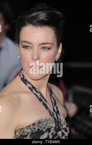 L'actrice britannique Olivia Williams participe à "l'Olivier Awards" au Théâtre Royal de Londres, le 13 mars 2011. Rune Hellestad/UPI Banque D'Images