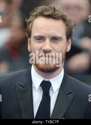 German-Irish l'acteur Michael Fassbender assiste à la première UK de 'Prométhée' à l'Empire Leicester Square à Londres le 31 mai 2012. UPI/Paul Treadway Banque D'Images