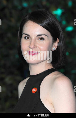 Actrice anglaise Michelle Dockery assiste au Gala de Centerpoint blancs d'hiver au palais de Kensington à Londres le 26 novembre 2013. UPI/Paul Treadway Banque D'Images