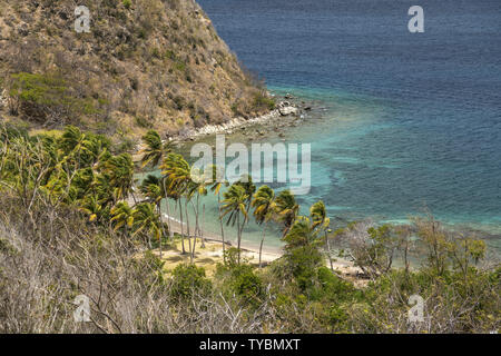 Halbinsel Pain de sucre, île de Terre-de-Haut, Les Saintes, Guadeloupe, Caraïbes, Frankreich | Pain de sucre, île de Terre-de-Haut, Les Saintes, Guadeloupe, France | dans le monde entier Banque D'Images