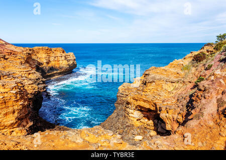 Seascape,paysage et skyline de Great Ocean Road, l'Australie Banque D'Images