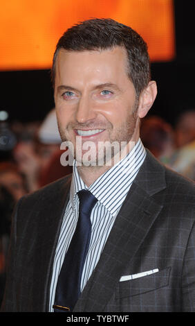 Engliah comédien Richard Armitage assiste à la première mondiale de 'Le Hobbit : la Bataille des Cinq Armées" à l'Odeon Leicester Square à Londres le 1 décembre 2014. UPI/Paul Treadway Banque D'Images