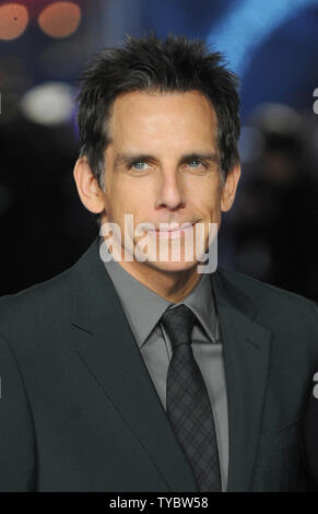 L'acteur américain Ben Stiller assiste à la première européenne de "La Nuit au musée : Secret de la tombe" à l'Empire Leicester Square à Londres le 15 décembre 2014. UPI/Paul Treadway Banque D'Images