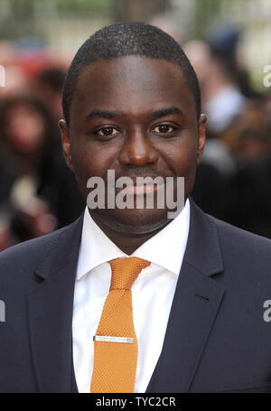 Babou Ceesay assiste à la première UK de l'oeil dans le ciel à Curzon Mayfair à Londres le 11 avril 2016. Photo par Paul Treadway/ UPI Banque D'Images