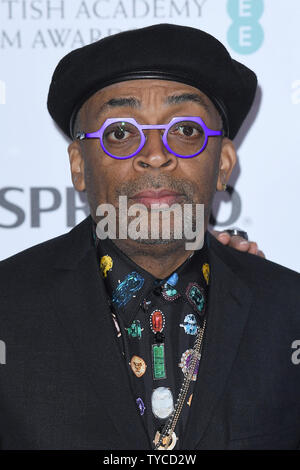 Réalisateur américain Spike Lee Nespresso assiste à la British Academy Film Awards nominés Partie au palais de Kensington à Londres le 9 février 2019. Photo par Paul Treadway/ UPI Banque D'Images