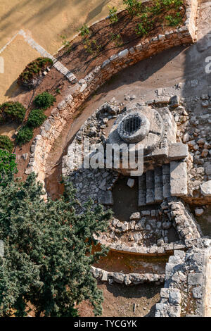 Brunnen, Kreuzfahrerburg, Limassol Kolossi, Zypern Banque D'Images