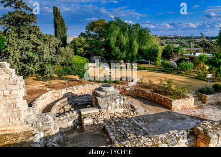 Brunnen, Kreuzfahrerburg, Limassol Kolossi, Zypern Banque D'Images