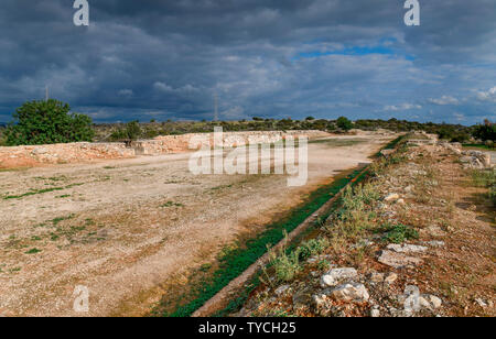 Stadion Rennbahn, Ausgrabungsstaette, Kourion, Zypern Banque D'Images