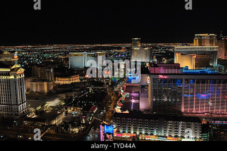 Le Strip de Las Vegas est vu à Las Vegas, Nevada le 19 avril 2010. UPI/Alexis C. Glenn Banque D'Images
