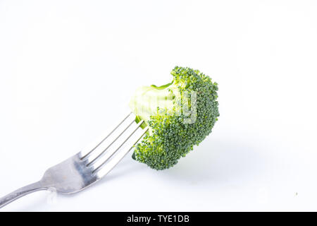 Chou-fleur, brocoli nom scientifique, également connu sous le nom de bleu de moutarde, le Brocoli, brocoli fleur. Banque D'Images