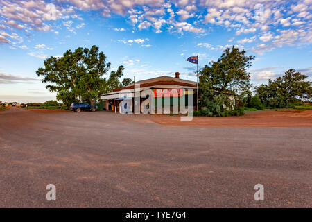 Le Grand Hôtel, le Britannia street, Kookynie, nord-est de l'or, l'ouest de l'Australie. Banque D'Images