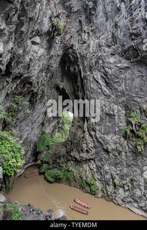 Dongtian Wonderland, Ying Xifeng Corridor forestier, Qingyuan, Guangdong Banque D'Images