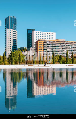 Belle et pittoresque paysage urbain dans la ville de Valence, Espagne Banque D'Images