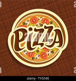 Vector affiche pour pizza Illustration de Vecteur