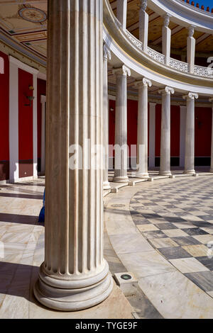 Athènes Grèce. La cour intérieure de l'Zappeio Hall, maintenant utilisé comme un centre de conférence Banque D'Images