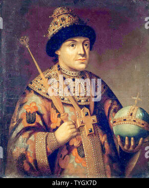 Feodor III de Russie, 1661-1682, portrait peinture, 1650-1799 Banque D'Images