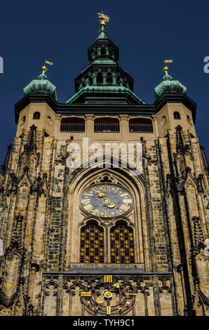 Cathédrale Saint-Guy de Prague, en République tchèque. Banque D'Images