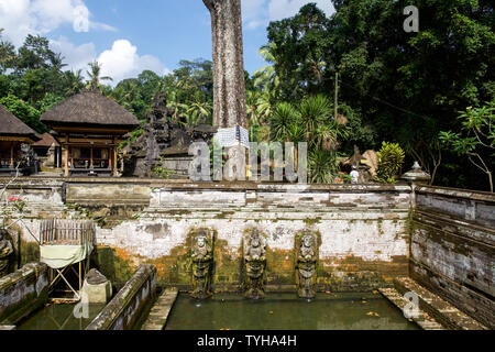 Goa Gajah un sanctuaire à Bali Banque D'Images