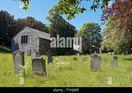 Cimetière de l'église St John's en été St John's dans la vallée près de Keswick Lake District National Park Cumbria Angleterre Royaume-Uni Grande-Bretagne Banque D'Images