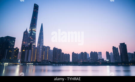 Tôt le matin, Shanghai Banque D'Images