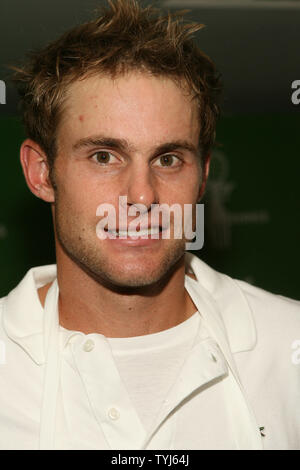 Andy Roddick prépare la nourriture à au 8e sommet annuel Dacor 'Taste of Tennis' événement de bienfaisance à l'Hôtel W à New York le 23 août 2007. (Photo d'UPI/Sylvain Gaboury) Banque D'Images