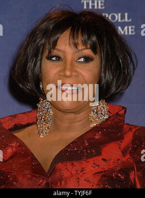 Patti LaBelle fait une apparition dans la salle de presse au 23e Rock and Roll Hall of Fame du Waldorf Astoria à New York le 10 mars 2008. (Photo d'UPI/Joie Scheller) Banque D'Images