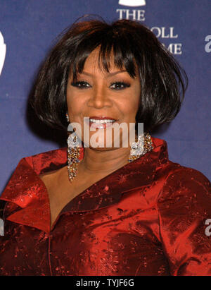 Patti LaBelle fait une apparition dans la salle de presse au 23e Rock and Roll Hall of Fame du Waldorf Astoria à New York le 10 mars 2008. (Photo d'UPI/Joie Scheller) Banque D'Images