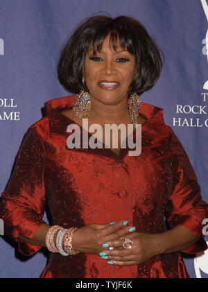 Patti LaBelle fait une apparition dans la salle de presse au 23e Rock and Roll Hall of Fame du Waldorf Astoria à New York le 10 mars 2008. (Photo d'UPI/Joie Scheller) Banque D'Images