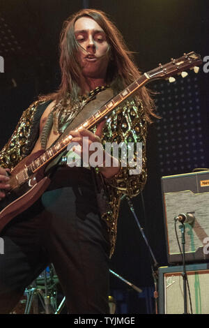 Greta Van Fleet effectuer à Forest Hill Stadium NYC avec : Greta Van Fleet Où : NYC, New York, United States Quand : 26 mai 2019 Credit : Patricia Schlein/WENN.com Banque D'Images