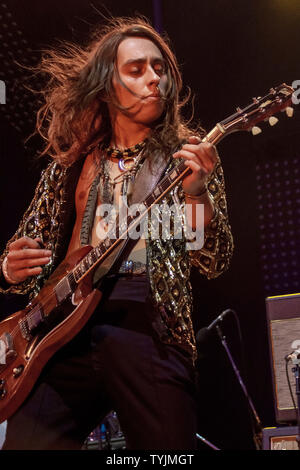 Greta Van Fleet effectuer à Forest Hill Stadium NYC avec : Greta Van Fleet Où : NYC, New York, United States Quand : 26 mai 2019 Credit : Patricia Schlein/WENN.com Banque D'Images